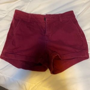 Maroon shorts size 1